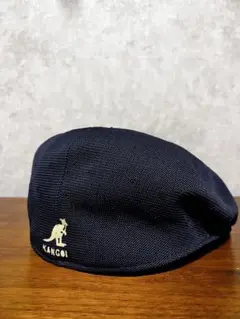 90s イングランド製 KANGOL ハンチング ネイビー サイズL