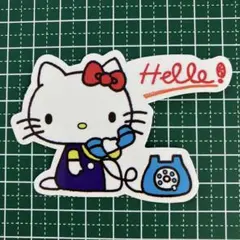 防水ステッカー　サンリオ　ハローキティ　電話　Hello キャラクター