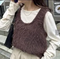 シャギーベスト ベスト