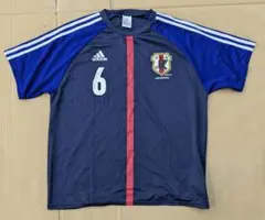 00s サッカー日本代表 宮本恒靖 サインプリント ドイツW杯 Tシャツ JFA