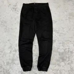 ZARA ブラック ジョガーパンツ メンズ Sサイズ フェード 加工 BY57