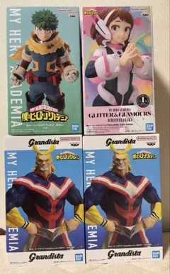 【GIGO限定】オールマイト✖️2ヒロアカフィギュア緑谷出久 麗日お茶子　送料込み