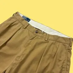80s☆USA製☆ポロチノ☆初期☆ラルフローレン ☆パンツ☆ベージュ☆W30