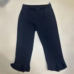 TO BE CHIC裾フリル 後ろビーズ装飾 コンフォタブルパンツブラックのサムネイル