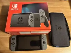 Nintendo Switch 本体 グレー 純正ケース&microSD付き