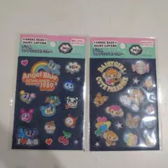Angel Blue Daisy Lovers ステッカー　デニム　シール