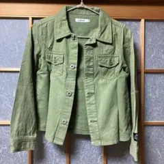 スラップスリップ　薄手　上着　カーキ　140