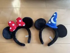 ミッキー・ミニー 耳カチューシャ 2点セット