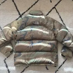 ノースフェイス 90s NUPTSE center logo M camo