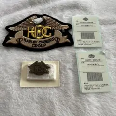 Harley Owners Group HOG ワッペン ピンバッジ セット - メルカリ