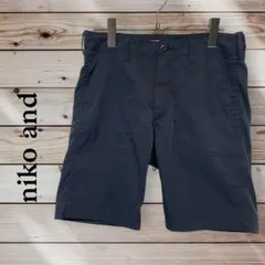 ニコアンド/ハーフパンツ　ショートパンツ ネイビーのサムネイル