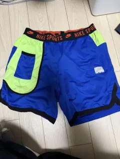 Nike ショートパンツ 青/黄緑