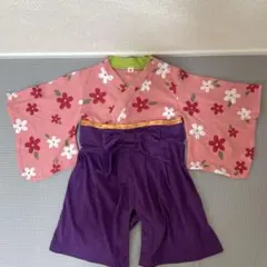 袴ロンパース 80 女の子 初節句 ひな祭り お食い初め