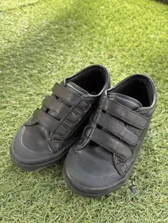 VANS ブラック スリッポンシューズ