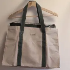 L.L.Bean トートバッグ ベージュ×グリーン
