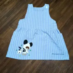 くまのがっこう　可愛いl ストライプエプロン