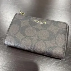 COACH シグネチャー コインケース 小銭入れ キーリング付