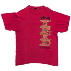 STUSSY Feelin' Irie Tシャツ レッド ビンテージ - メルカリ
