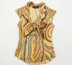 新品未使用✨Paul Smith シャツ ブラウス マルチストライプ リボン 