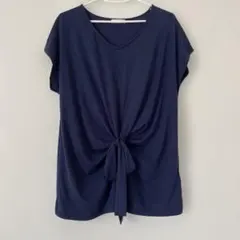 a.v.v standard ネイビー 半袖チュニック 前結び　*91