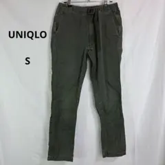 UNIQLO◇ユニクロ　イージーパンツ【S】カーキ　ウエストゴム　動きやすい