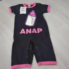 ANAP Kids 哺乳瓶柄 ロンパース 80のサムネイル