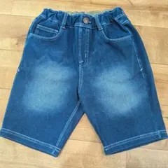 エフオーキッズ　 デニムハーフパンツ 130cm 未使用