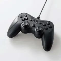 상태좋음 エレコム 有線 ゲームパッド 連射 軽量 XInput