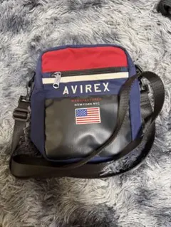 AVIREX ショルダーバッグ ネイビー レッド