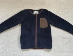 メイクユアデイ　ボアジャケット　フリース　アウター　ネイビー　男の子向け　130