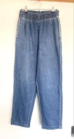 GU デニムパンツ　Sサイズ　ウエストゴム　イージーパンツ