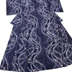 ★エイミー★身丈160 ™️ 未使用品　うちわ　有松絞り　絞り染め　絞り浴衣 ☆エイミー様専用☆身丈160 ™️ 未使用品 うちわ 有松絞り 絞り染め
