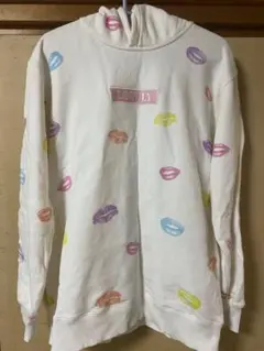 Rady ロングパーカー　口紅プリント