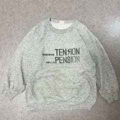 90s 染み込みプリント スウェット Kings ラグラン グレー