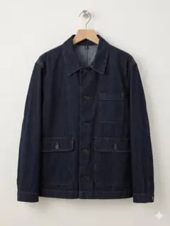 【美品】未使用　GU デニムワークジャケット　ネイビー　Lサイズ