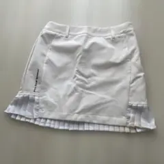 ゴルフ用ホワイトプリーツスカート
