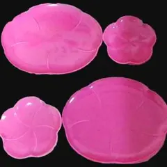 花やか皿 大小4枚 梅 1月 新品 輪花皿のサムネイル