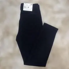 ユニクロレディースMウルトラストレッチハイライズクロップドレギンスパンツブラック