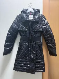 MONCLER ロングダウンコート ブラック レディース ダウンジャケット