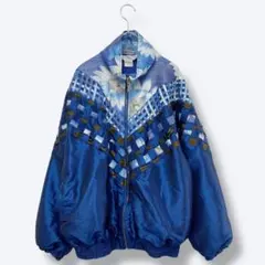 3点¥10,000 ビンテージ 古着 卸 レトロ 80's 総柄ブルゾン