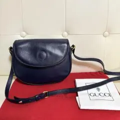 極　美品　付属品あり　GUCCI オールド　グッチ　レザー　ショルダー　バッグ