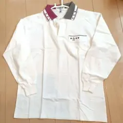 MUNSINGWEAR メンズ 長袖ポロシャツ ホワイト　＊美品＊