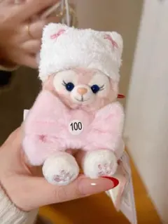 香港ディズニー　リーナベル　ぬいぐるみキーホルダー　冬限定