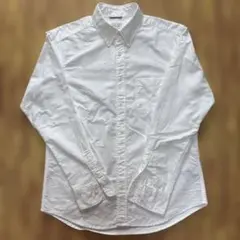 長袖シャツ メンズ白 ボタンダウン