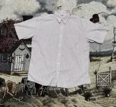 オールドユニクロ マルチストライプ ボタンダウンシャツ XL 希少