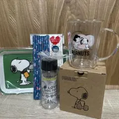 スヌーピー マグカップ・トレイ・ボトルセット