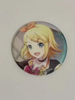 プロセカ 鏡音リン グリッター缶バッジ - メルカリ