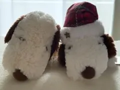 ユニバ限定 スヌーピー ぬいぐるみ クリスマス 2個セット