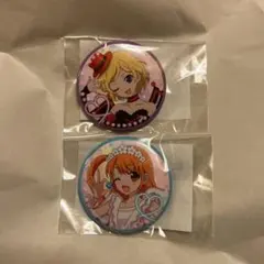 プリティーリズム 天宮りずむ 高峰みおん 缶バッジ アクリル