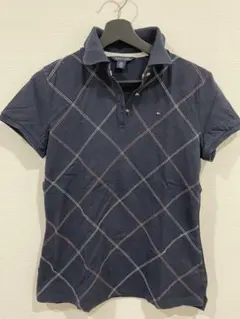 トミーヒルフィガー 紺 ポロシャツ